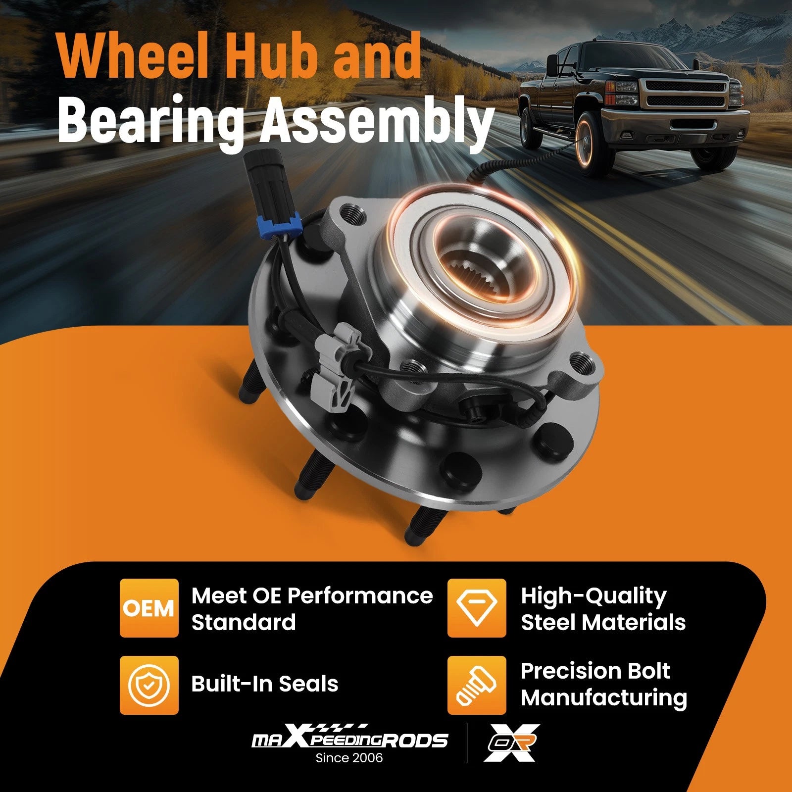 8 Bolt Wheel Hub Kit for Hummer H2 (2008–2009) SP580312 515098
