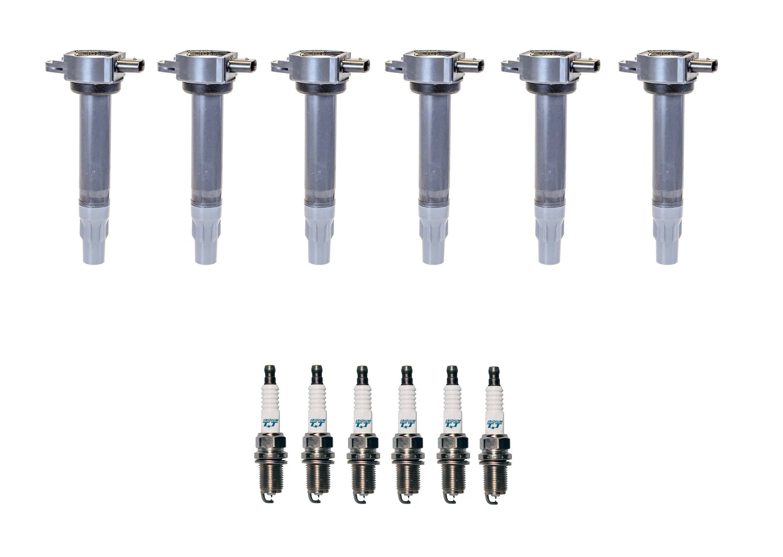 Set of 6 Ignition Coils & Iridium TT Spark Plugs for Dodge Chrysler V6
