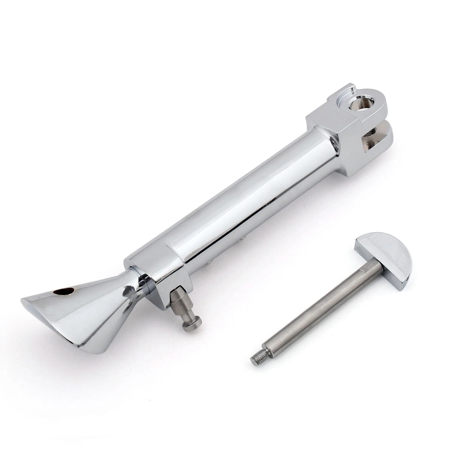 Adjustable CNC Aluminum Kickstand for Yamaha Star Vmax 1200 (1985–2008) Chrome T9