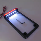 3" LED Signal Brake License Plate Frame for Honda/Suzuki/Yamaha/Kawasaki/Harley