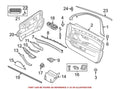 Genuine OEM Front Passenger Right Interior Door Handle 51217225690 for BMW (2000–2006)