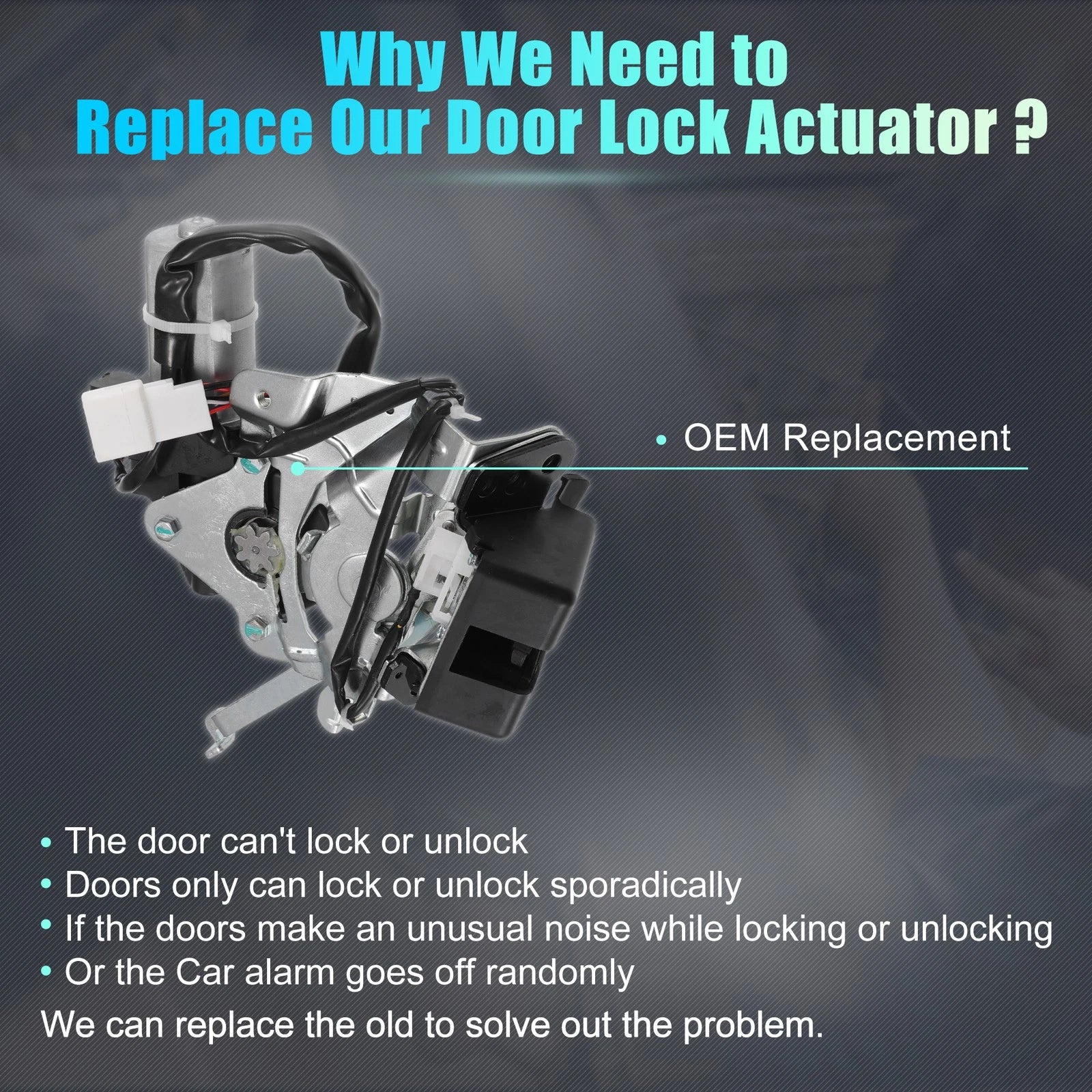 Rear Liftgate Door Lock Actuator Motor for Toyota Sienna (2004–2010) No. 6911008050