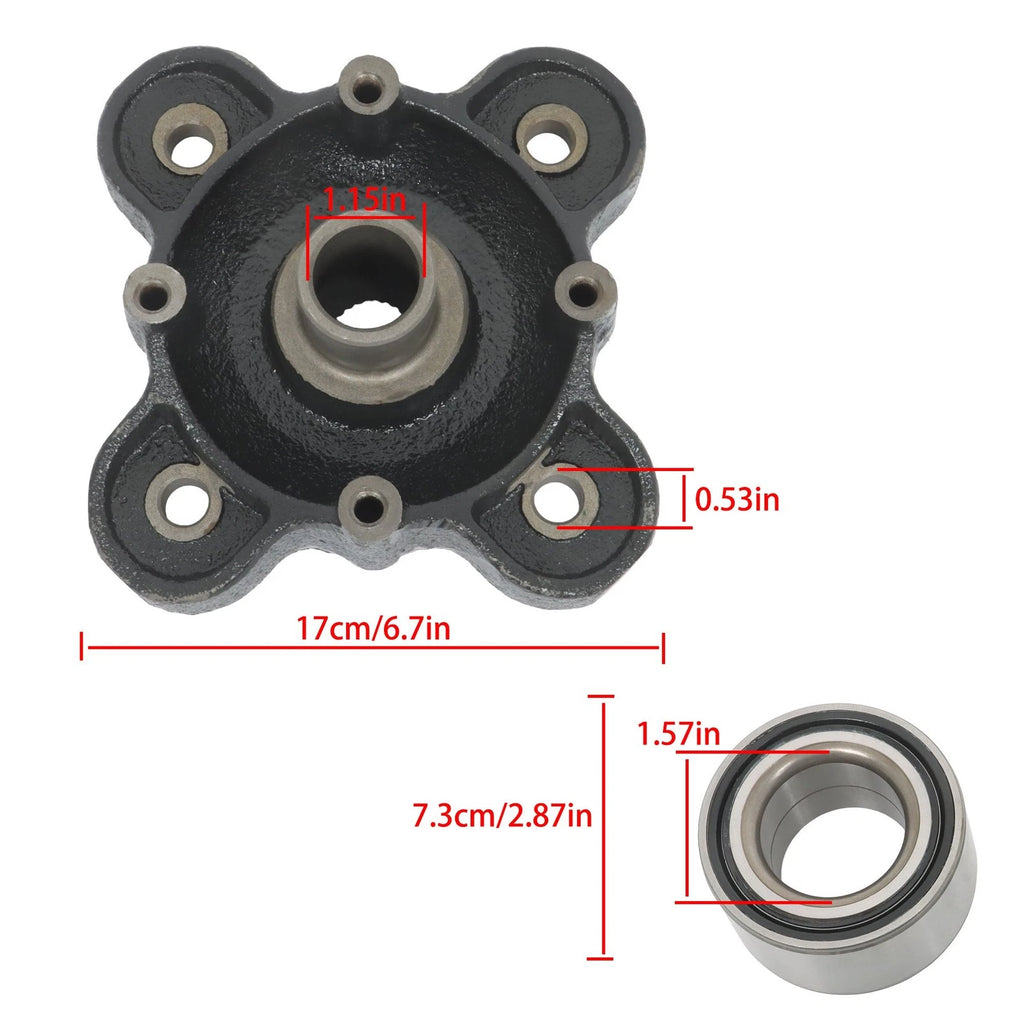 Rear Wheel Hub Bearing Kit for Polaris Ranger 900 1000 Diesel (2013–2021)