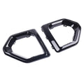 Gloss Black Front Fog Light Outer Bezel Cover for GMC Sierra Denali SLT (2019–2021)