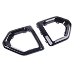 Gloss Black Front Fog Light Outer Bezel Cover for GMC Sierra Denali SLT (2019–2021)
