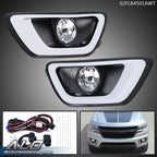 Clear Lens Fog Lights with Chrome Trim for Chevy Colorado (2015–2020)