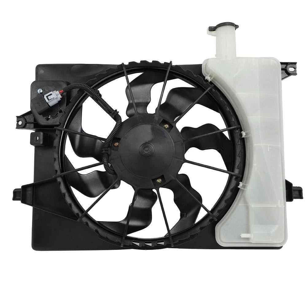 Electric AC Condenser Cooling Fan Kit for Kia Forte Hyundai Elantra (2015–2016)