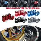Motorcycle Tire Valve Stem Dust Covers for Harley-Davidson & Yamaha (—)