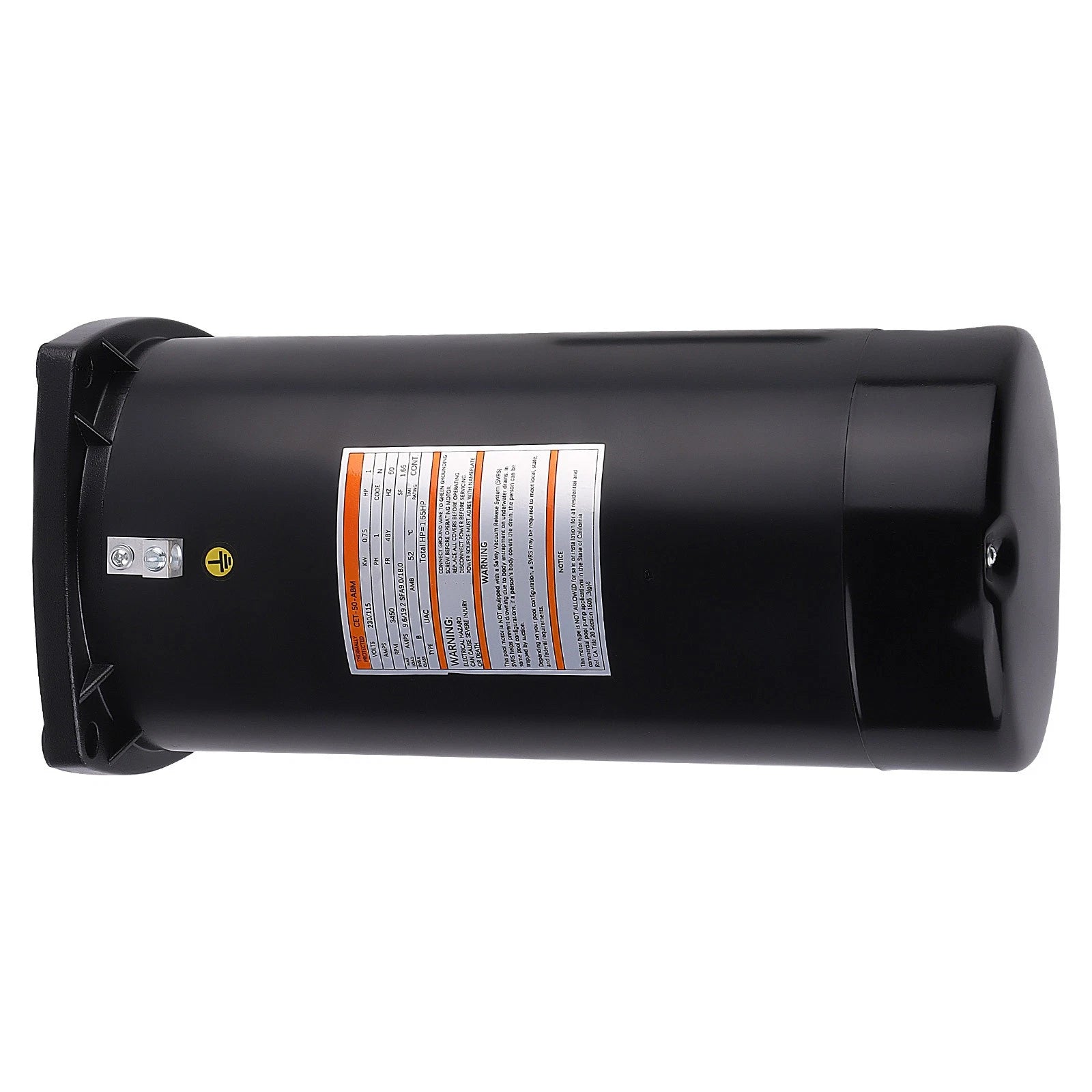 1HP Pool Pump Motor for 48Y Square Flange (115/230V)