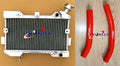 Aluminum Radiator + Blue Silicone Hose for Suzuki LTR450 (2006-2009)