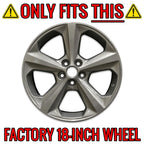 18 Inch Gloss Black Wheel Skins Replacement for Ford Edge (2015–2021)