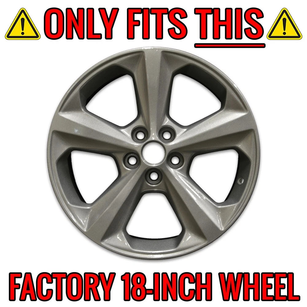 18 Inch Gloss Black Wheel Skins Replacement for Ford Edge (2015–2021)