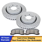 Front Brake Discs Rotors and Pads for Ford Expedition F-150 Navigator (2010–2020)