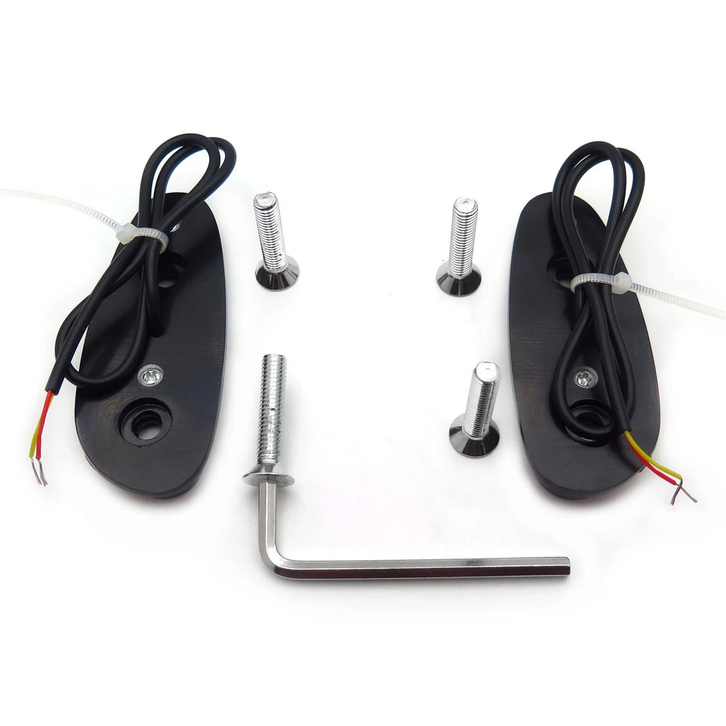 LED Signal Mirror Block Off Base Plate for Suzuki GSXR600 (2001–2005)