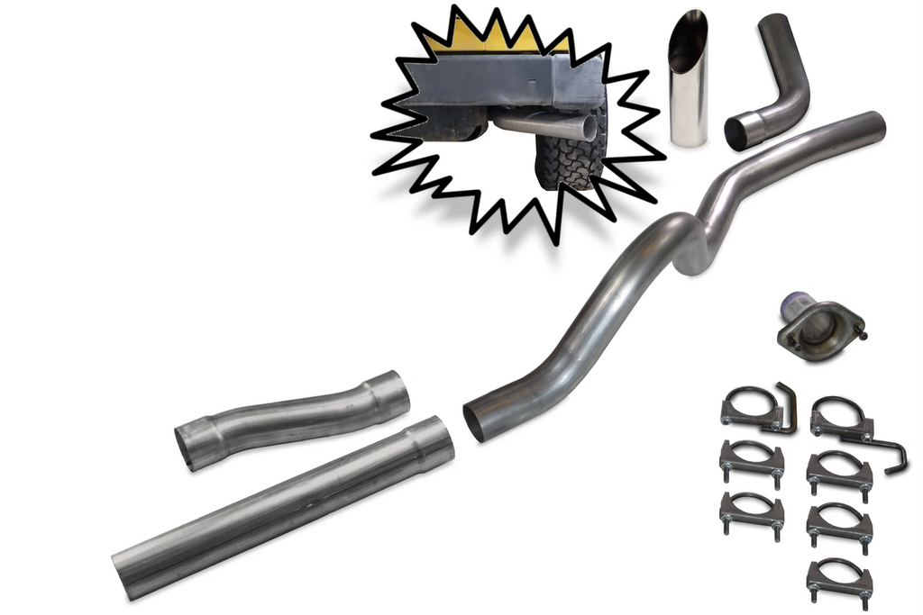 2.5" Aluminized Exhaust Kit for Jeep Wrangler TJ (2001–2006)
