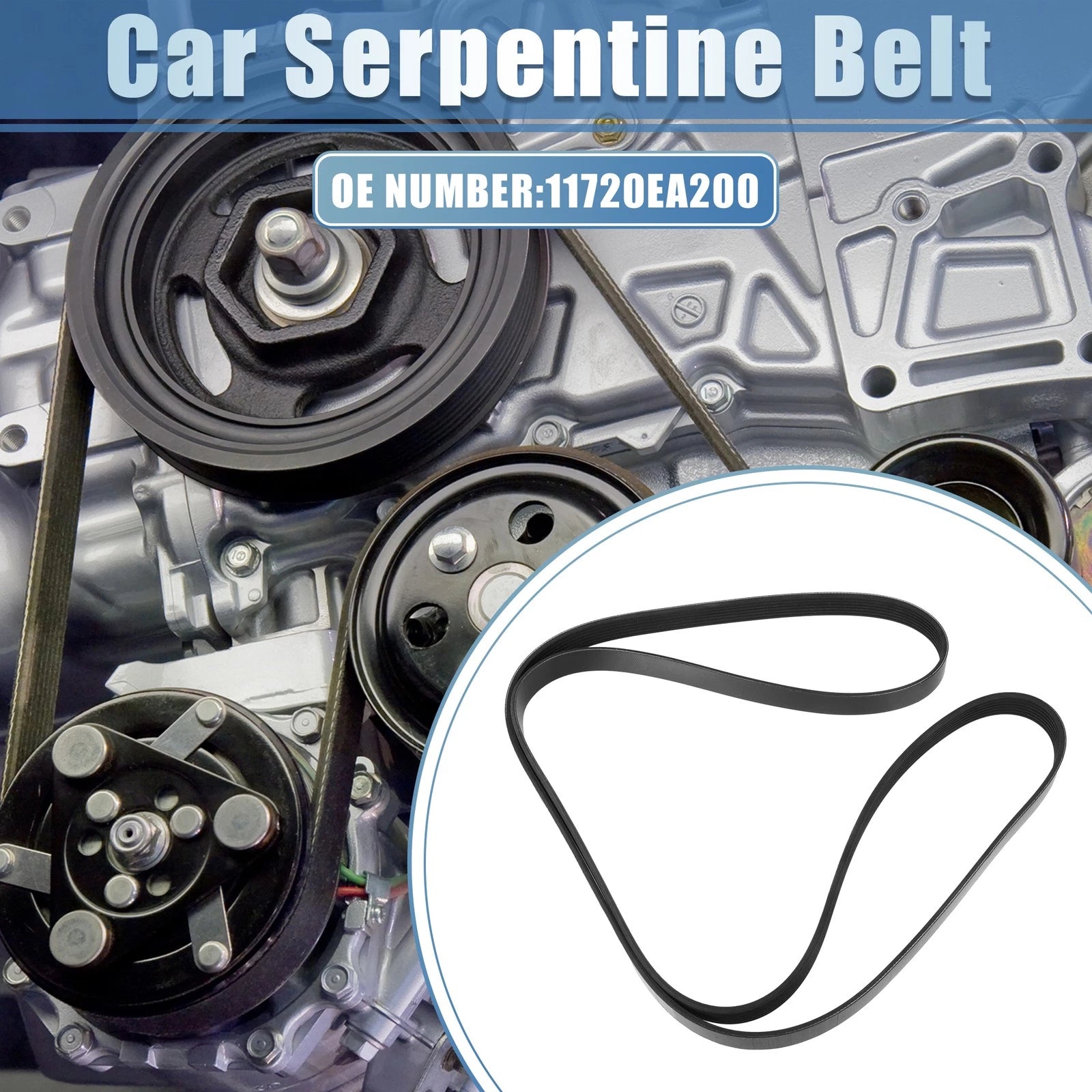 Serpentine Belt for Nissan Pathfinder (2005–2012) No. 11720EA200 Rubber