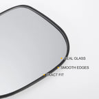 Heated Left Side White Mirror Glass for Honda Jazz (2008–2015)