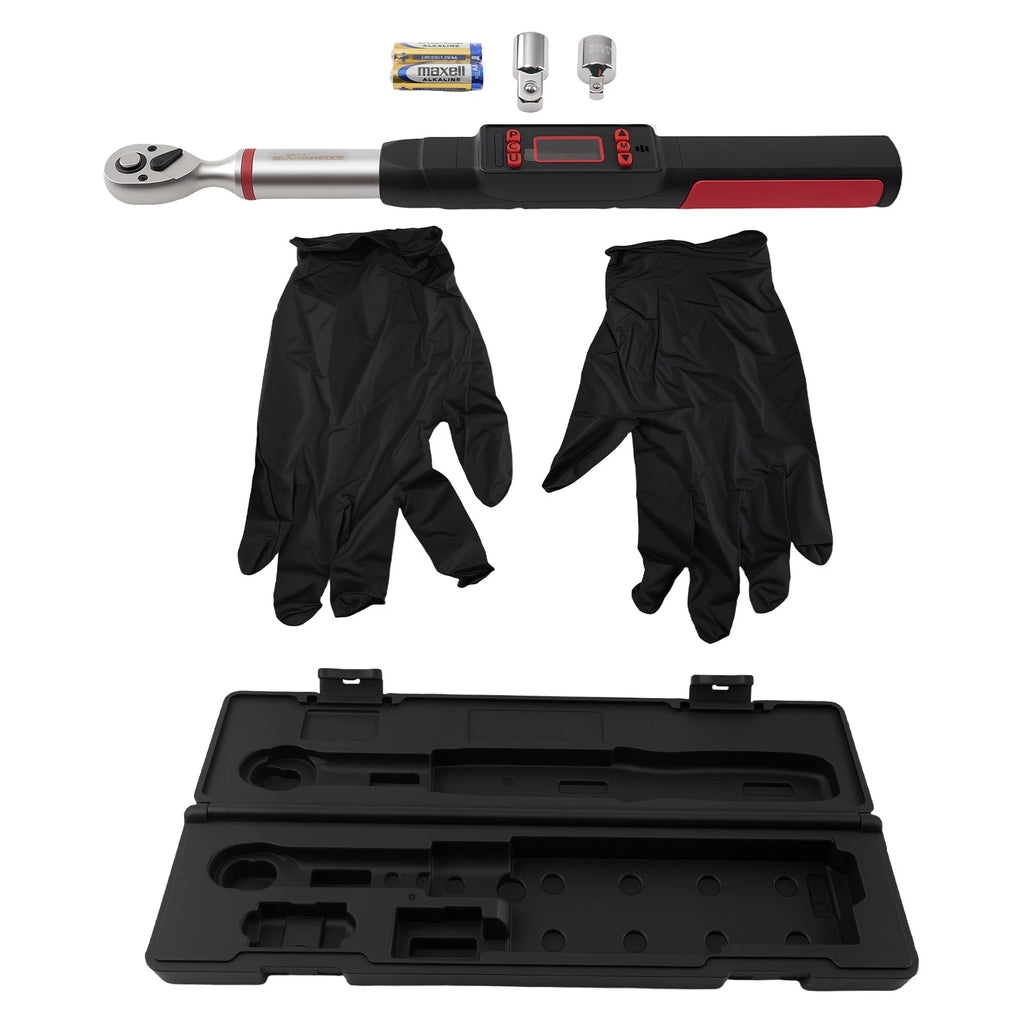 Digital Torque Wrench for Auto (3.7-37 ft-lbs) with LED Display