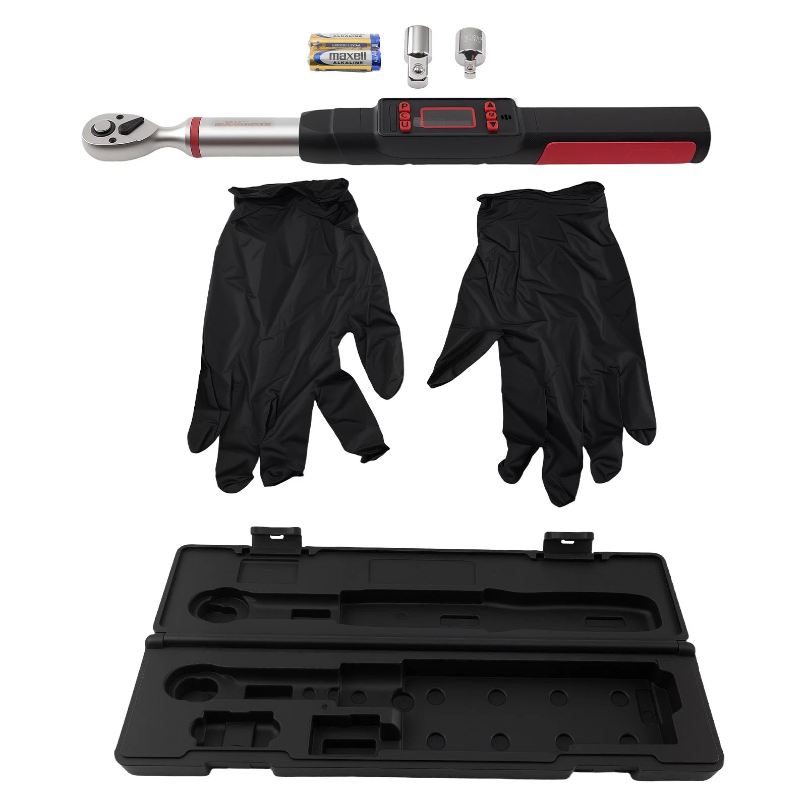 Digital Torque Wrench for Auto (3.7-37 ft-lbs) with LED Display
