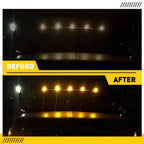 5PC Smoked Amber Cab Roof Marker Running Lights for Ram 1500 2500 3500 (2014–2023)
