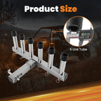 Adjustable Fishing Pole Rack for 2" Hitch Receiver (6 Rods)