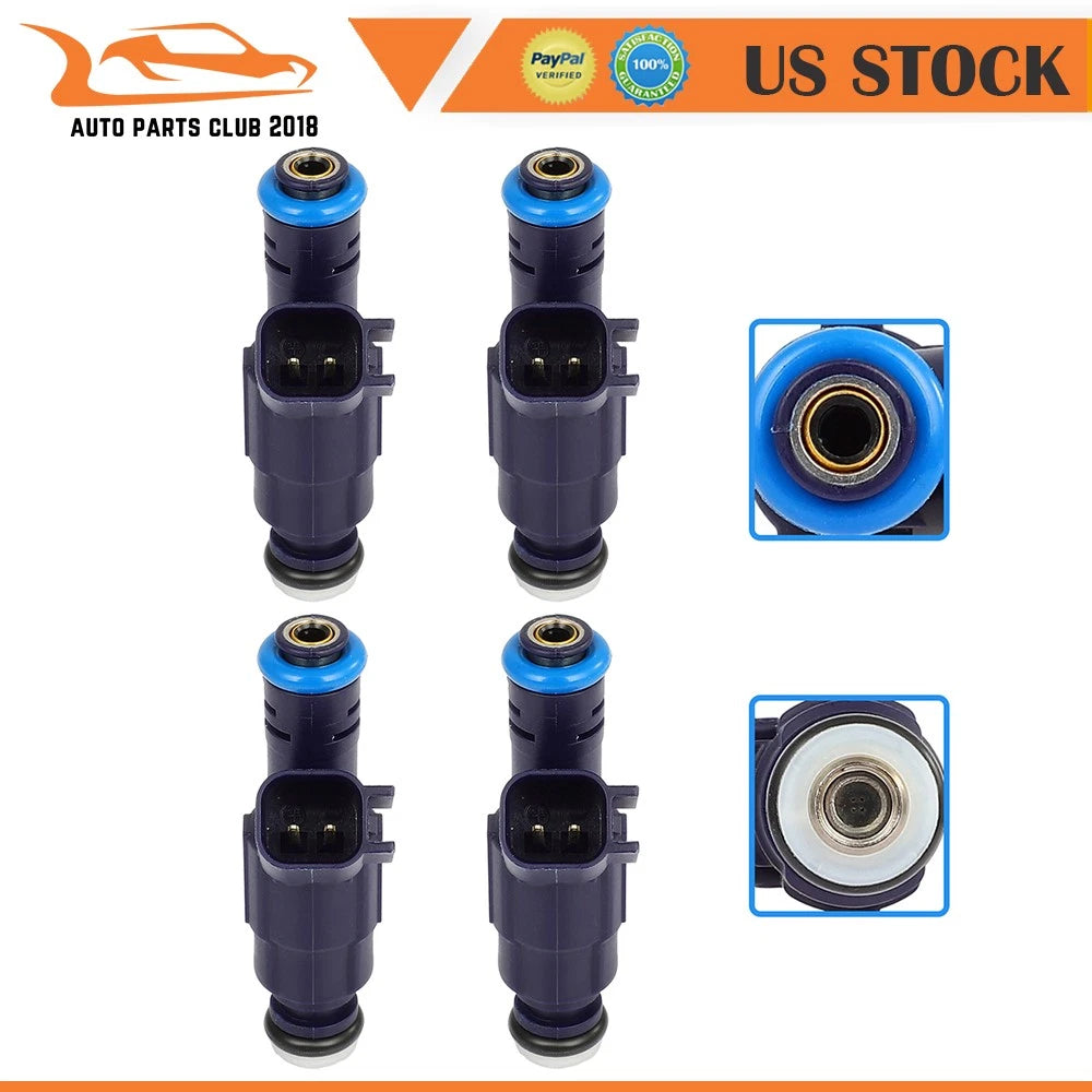 Set of 4 Fuel Injectors for Ford Escape 2.3L (2005–2008) & Focus (2005–2007)