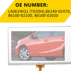 6.1" Touch Screen Glass Digitizer for Toyota Corolla Camry RAV4 Prius (2014–2018)