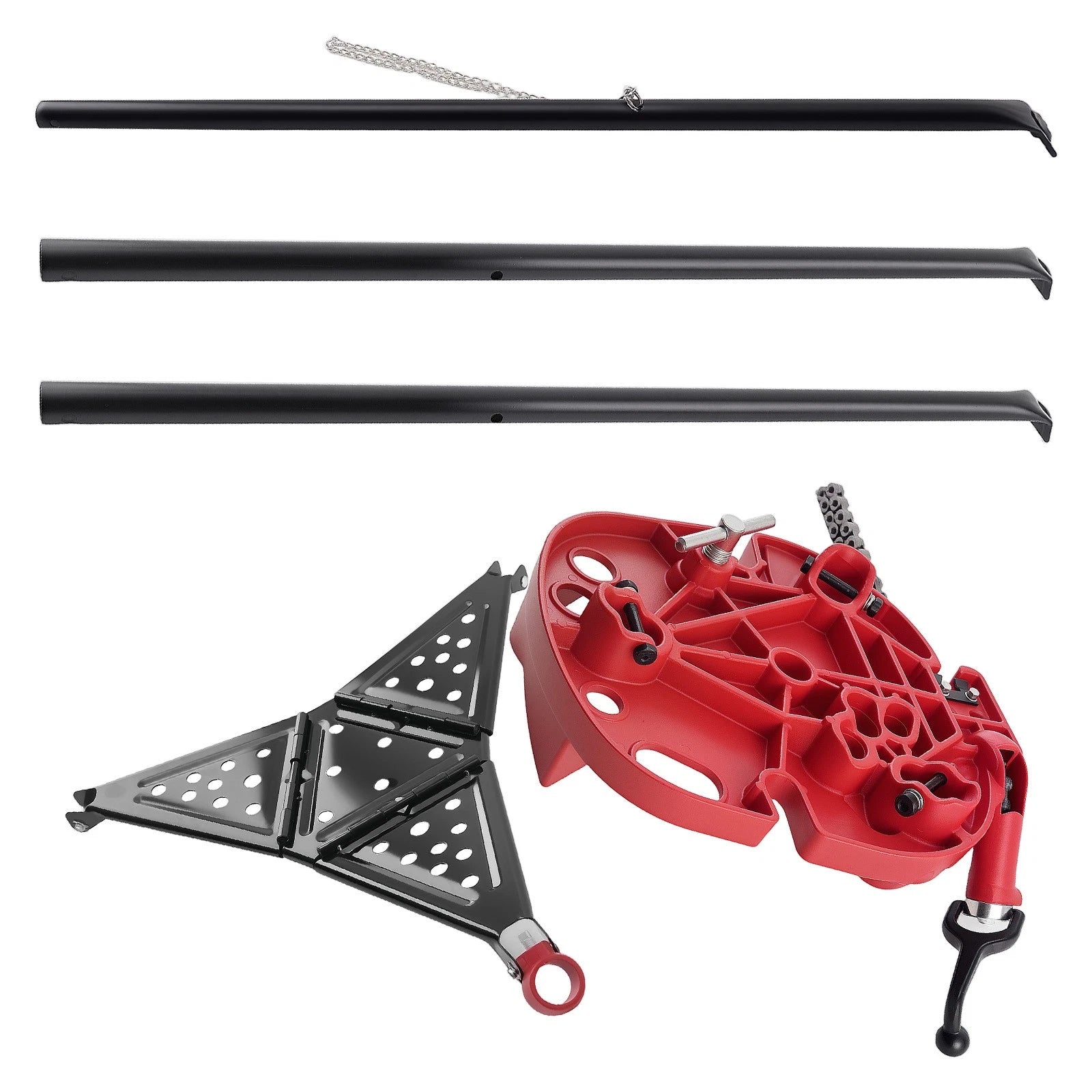 Portable Chain Vise Stand Tripod for Pipe 1/8"–6" (600kg, Carbon Steel) (For 2000–2000)