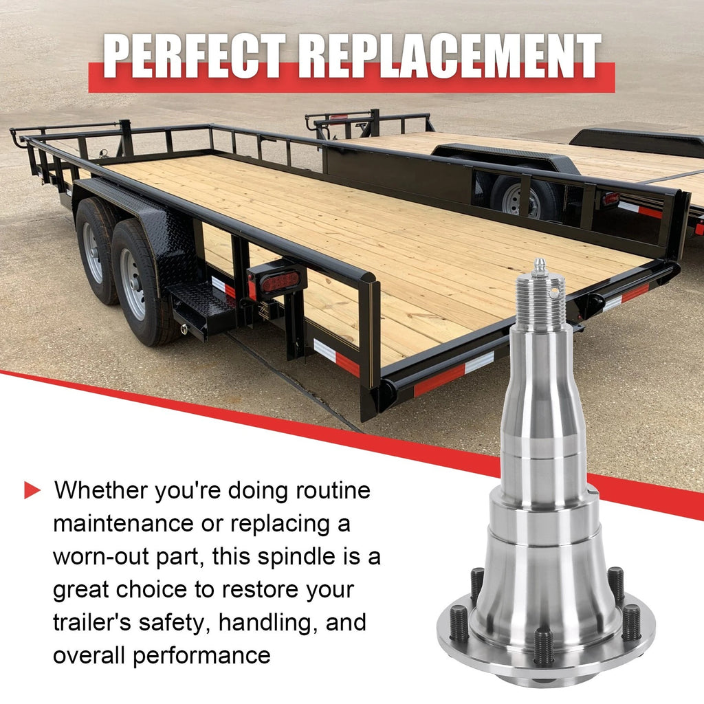 2 Pack Spindle for E-Z Lube Trailer Axle (5200-7000 lbs)