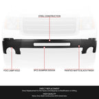 Front Bumper Face Bar for GMC Sierra 1500 (2007–2013) w/Fog Light & Air Inlet