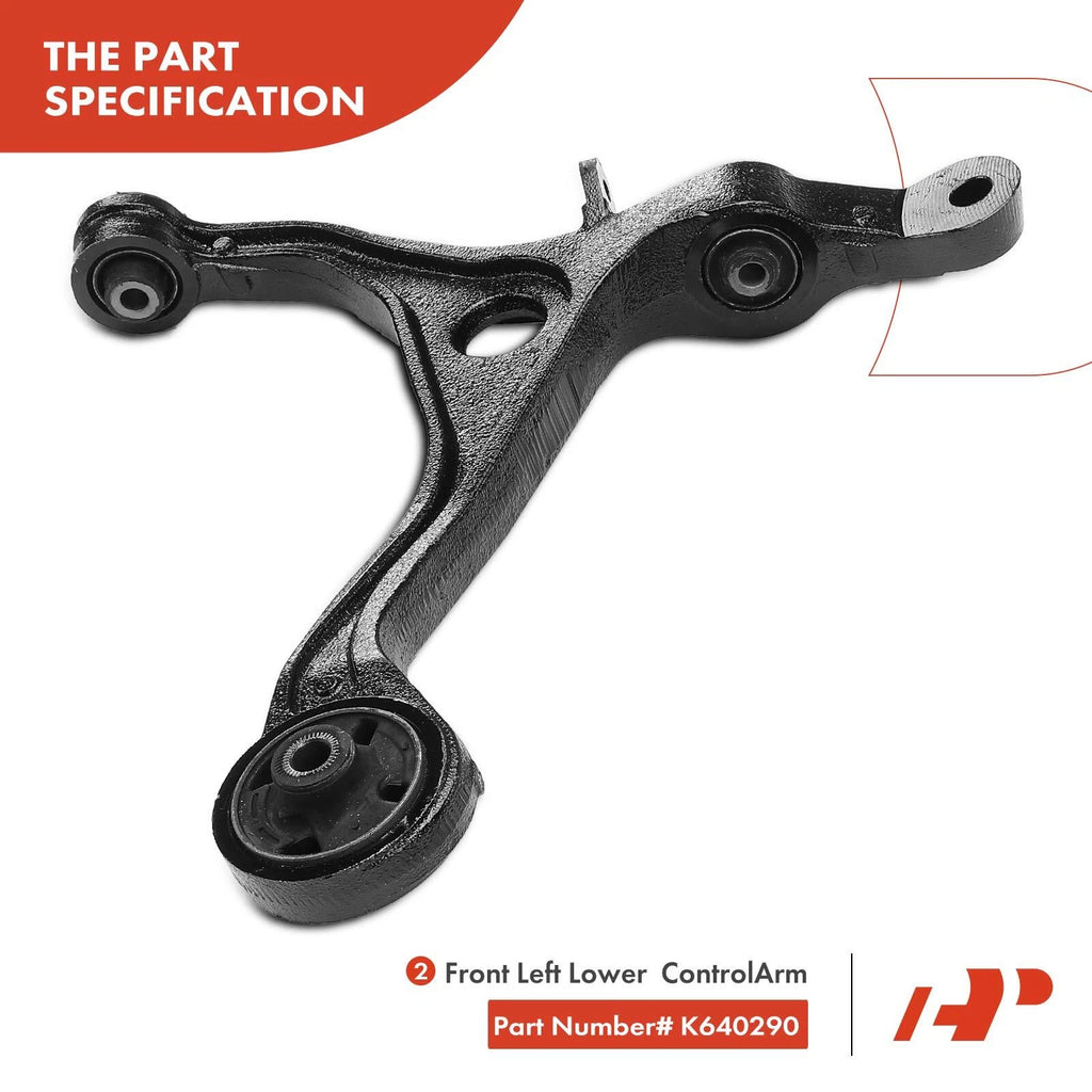 10x Front Control Arm with Ball Joint & Sway Bar for Honda Accord (2003–2007)