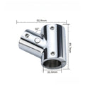 Tee Type Pipe Clamp 60 Degree Angle 316 SS for 22mm 25mm Tube