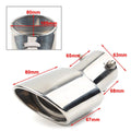 Rear Exhaust Pipe Tail Muffler Tip for - Silver Stainless Steel