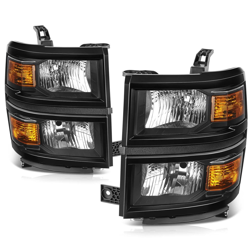 Factory Style Amber Corner Headlights Lamp for Chevy Silverado 1500 (2014–2015)