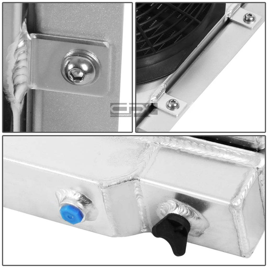 3-Row Racing Radiator + Fan Shroud for Jeep Willys CJ5/CJ6/CJ7 (1972–1986)