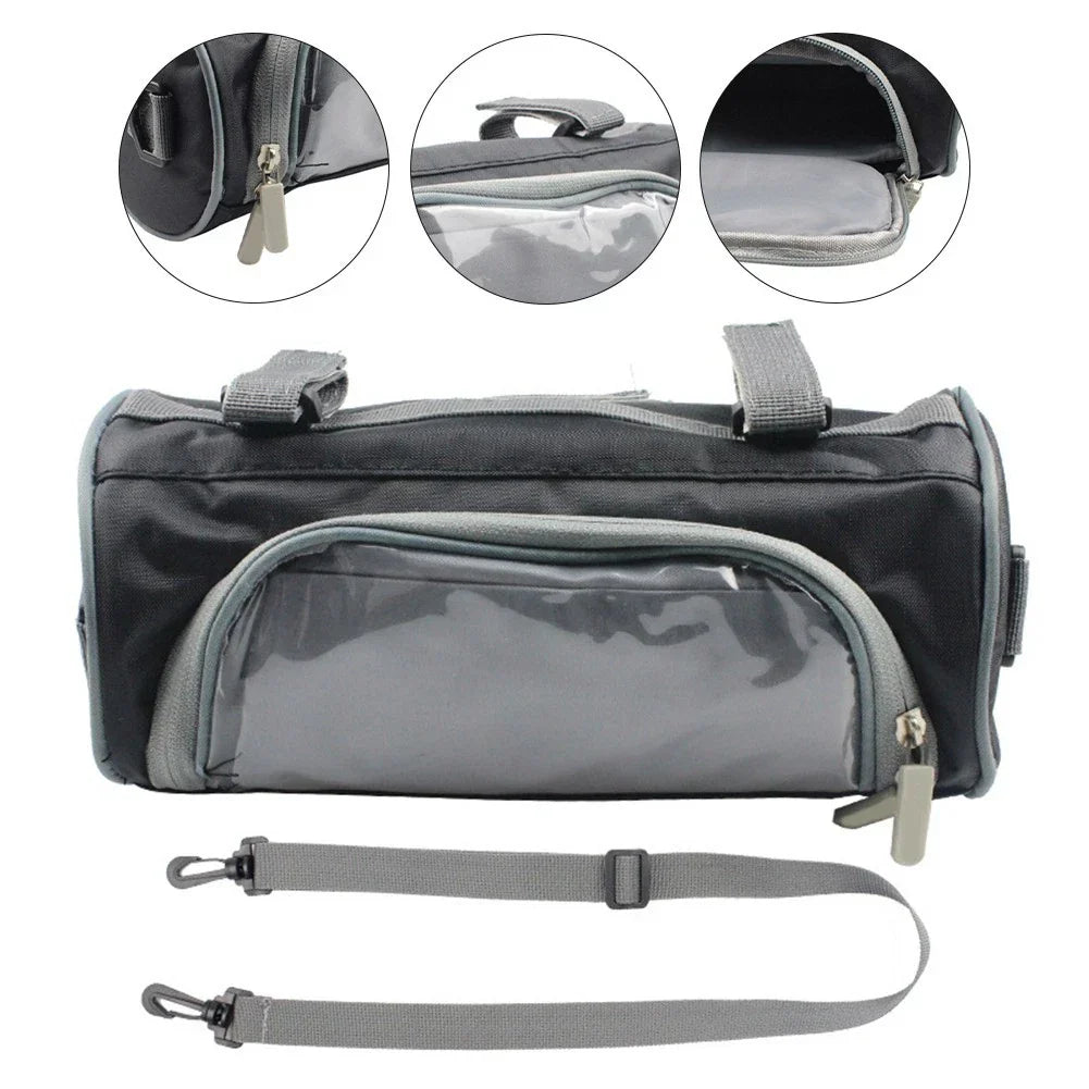 Touch Screen Storage Bag for Motorcycles - Front Handlebar Use