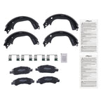 Front Rear Brake Pads + Drum Shoes for Chevrolet Silverado 1500 (2008–2013) S960