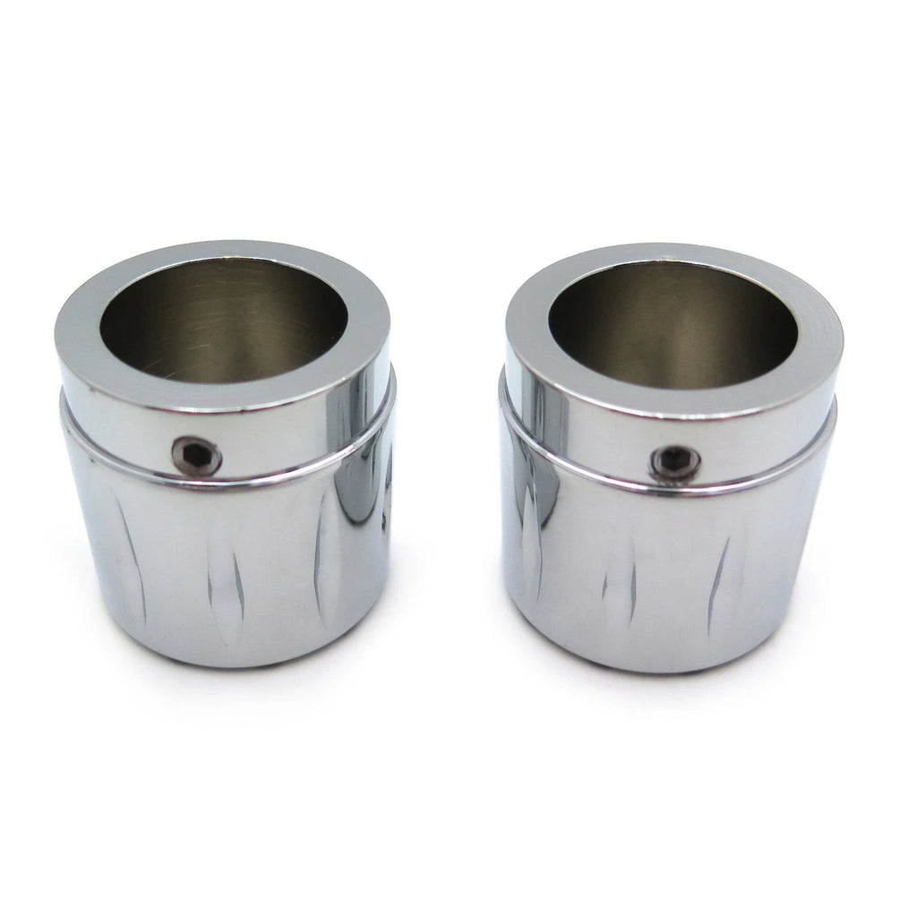 Chrome 29mm Grooved Axle Nut Cap for Harley Honda Suzuki Kawasaki Yamaha (–)