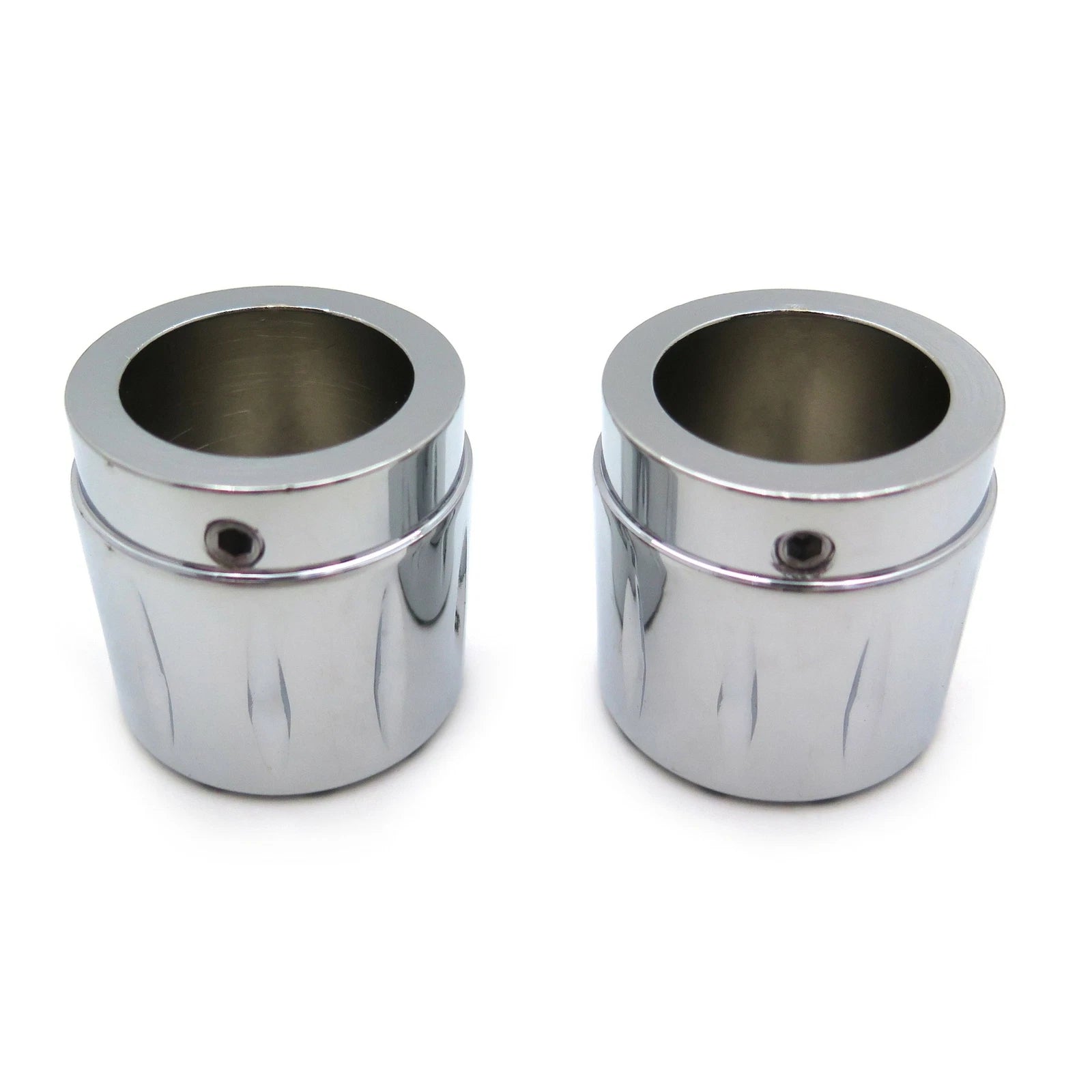 Chrome 29mm Grooved Axle Nut Cap for Harley Honda Suzuki Kawasaki Yamaha (–)
