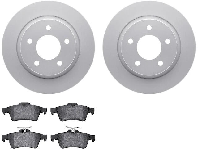 Rear Brake Pad and Rotor Kit for Mazda 3 Sport (2010–2013) QR379WV