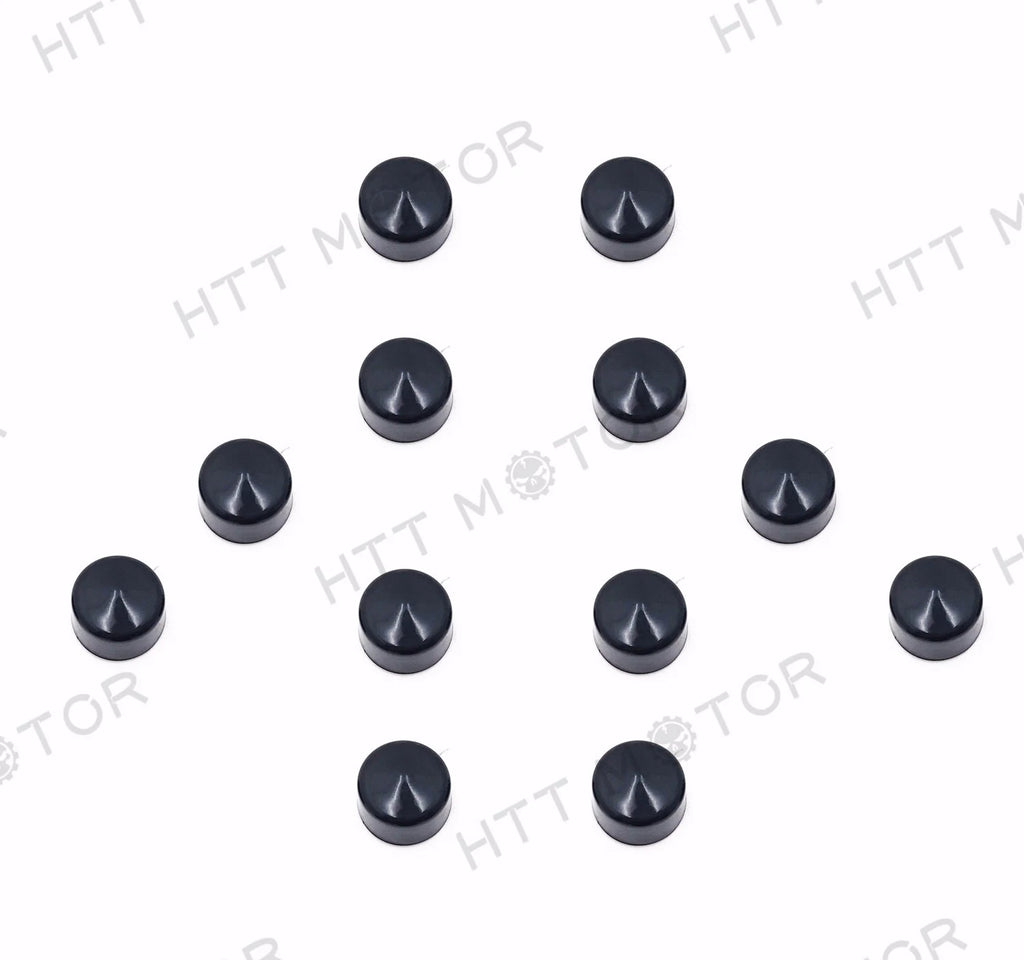 12 Piece Black Cap Dress Kit for Harley Softail & Dyna (1999–2006)