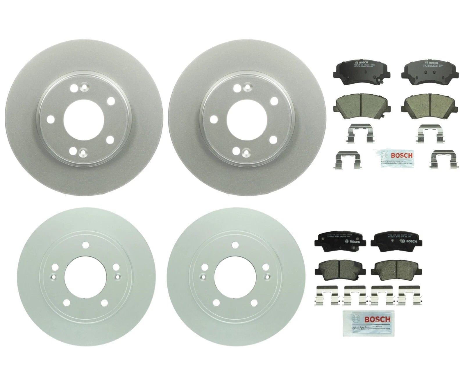 Brake Kit Disc Rotors Ceramic Pads for Elantra GT Forte Koup (2013–2017)