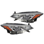 Set of 2 Halogen Headlights for Nissan Kicks (2021–2023) Chrome Left+Right