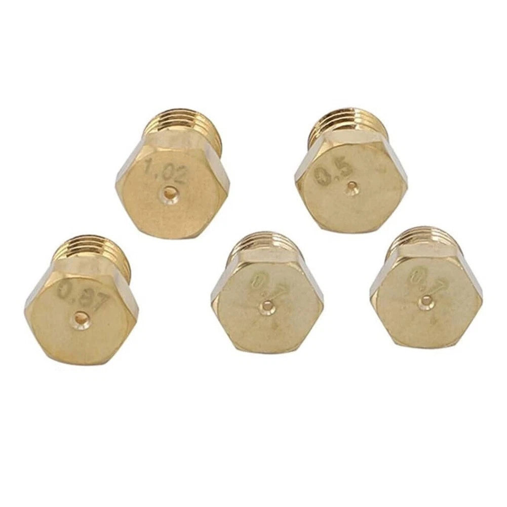 Nozzle Replacement Set of 4 for Commercial Gas Stoves (0.5/0.7/0.87/1.02)