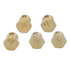 Nozzle Replacement Set of 4 for Commercial Gas Stoves (0.5/0.7/0.87/1.02)