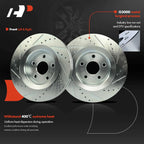 Front Drilled Brake Rotors & Ceramic Pads for Jeep Grand Cherokee (2006–2010)