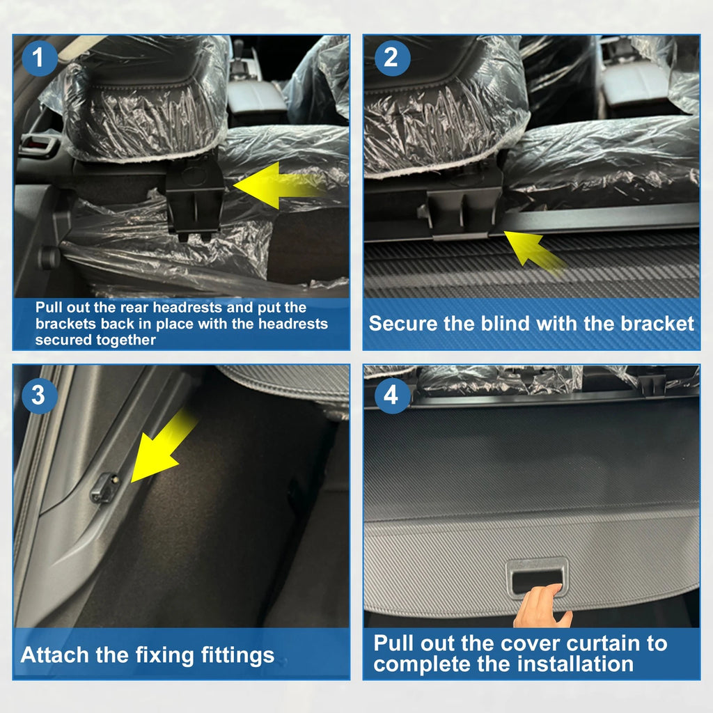 Retractable Cargo Cover for Mazda CX-30 (2020–2023) Waterproof Non Slip