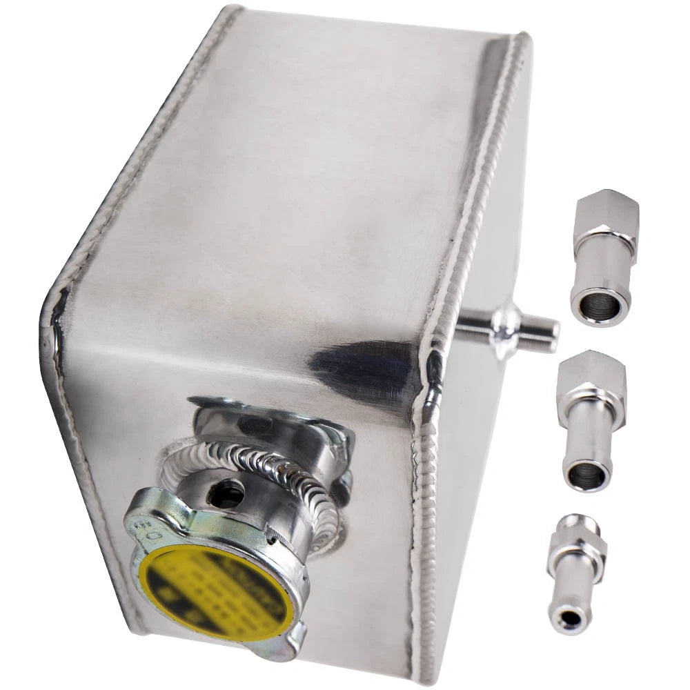 2.5L Aluminum Polished Water Coolant Tank for Universal