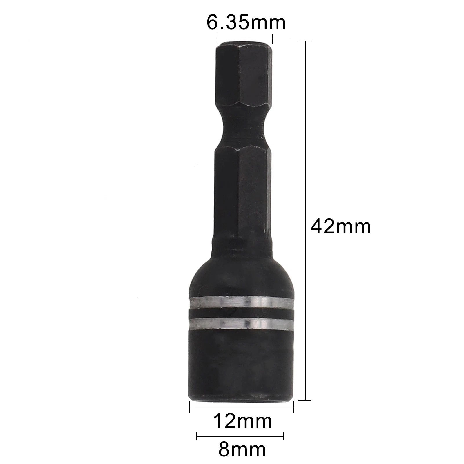 8mm Magnetic Nut Driver Socket Adapter for Electric Screwdrivers (2010–2023)