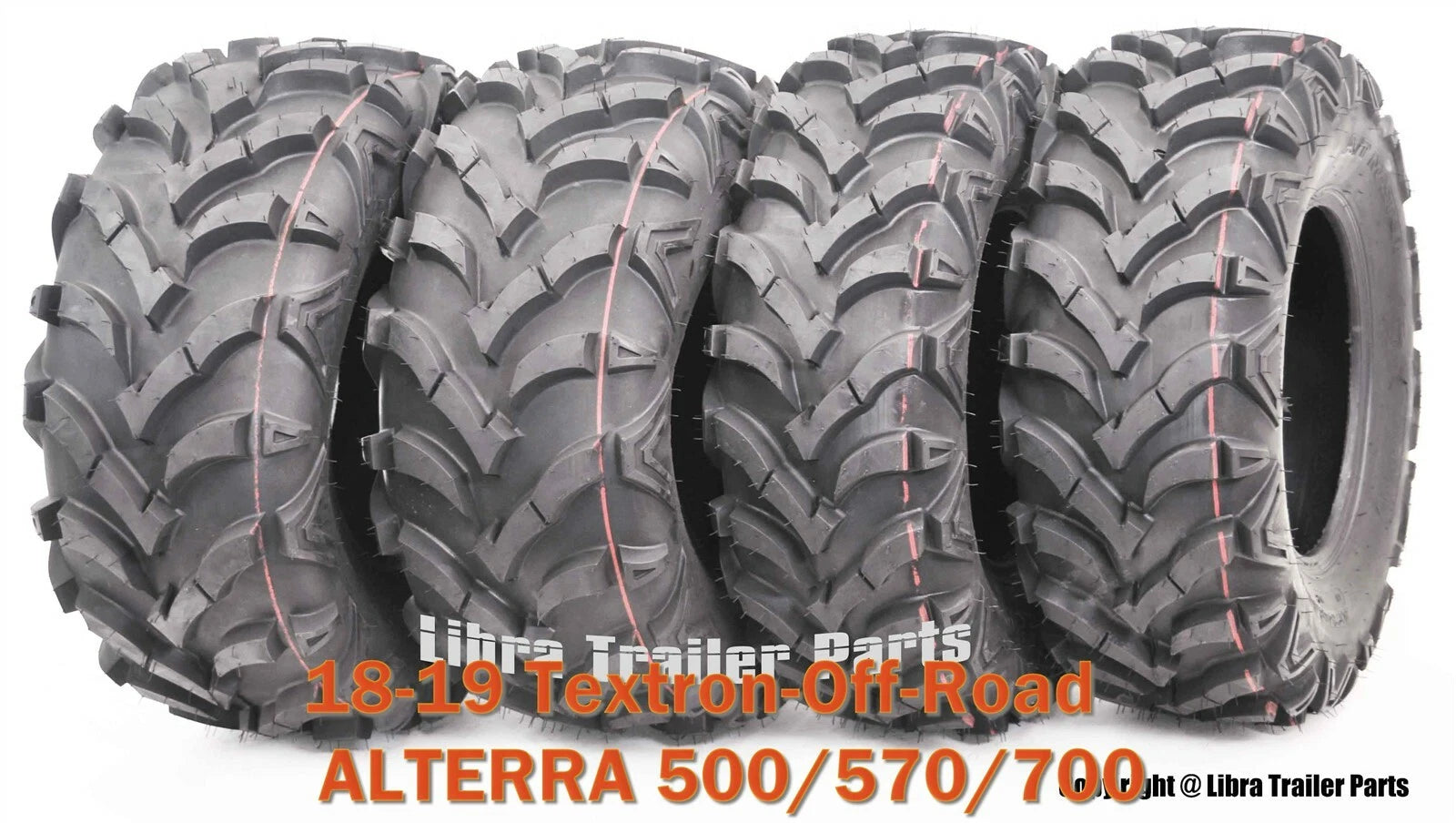 Set of 4 ATV Mud Tires 25X8X12 25X10X12 for Textron-Off-Road ALTERRA 500/570/700 (2018–2019)